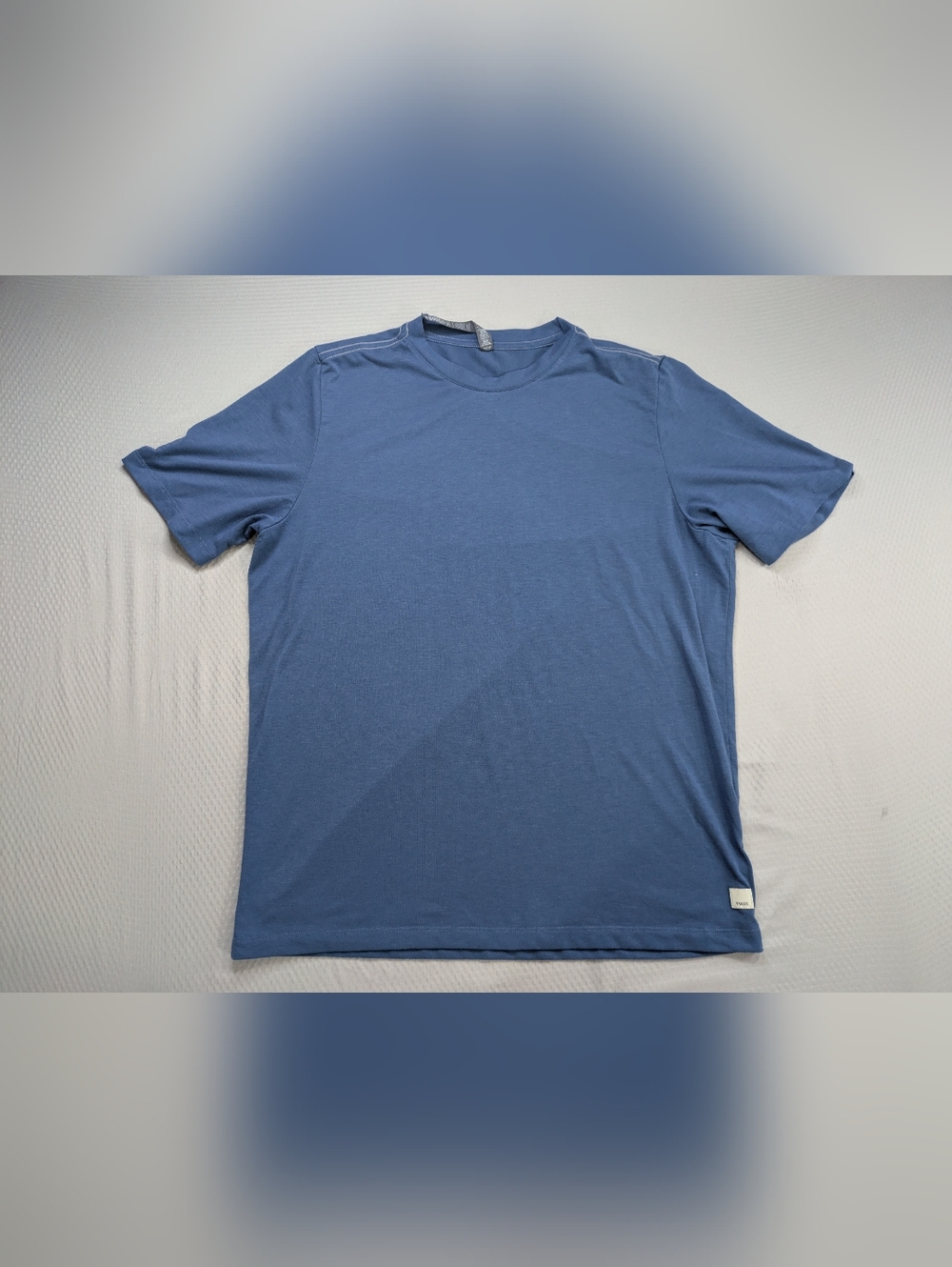 Vuori Current Tech Tee Mens M Blue Performance Short Sleeve Tee Top Stretch